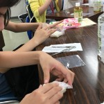 型に入れて
